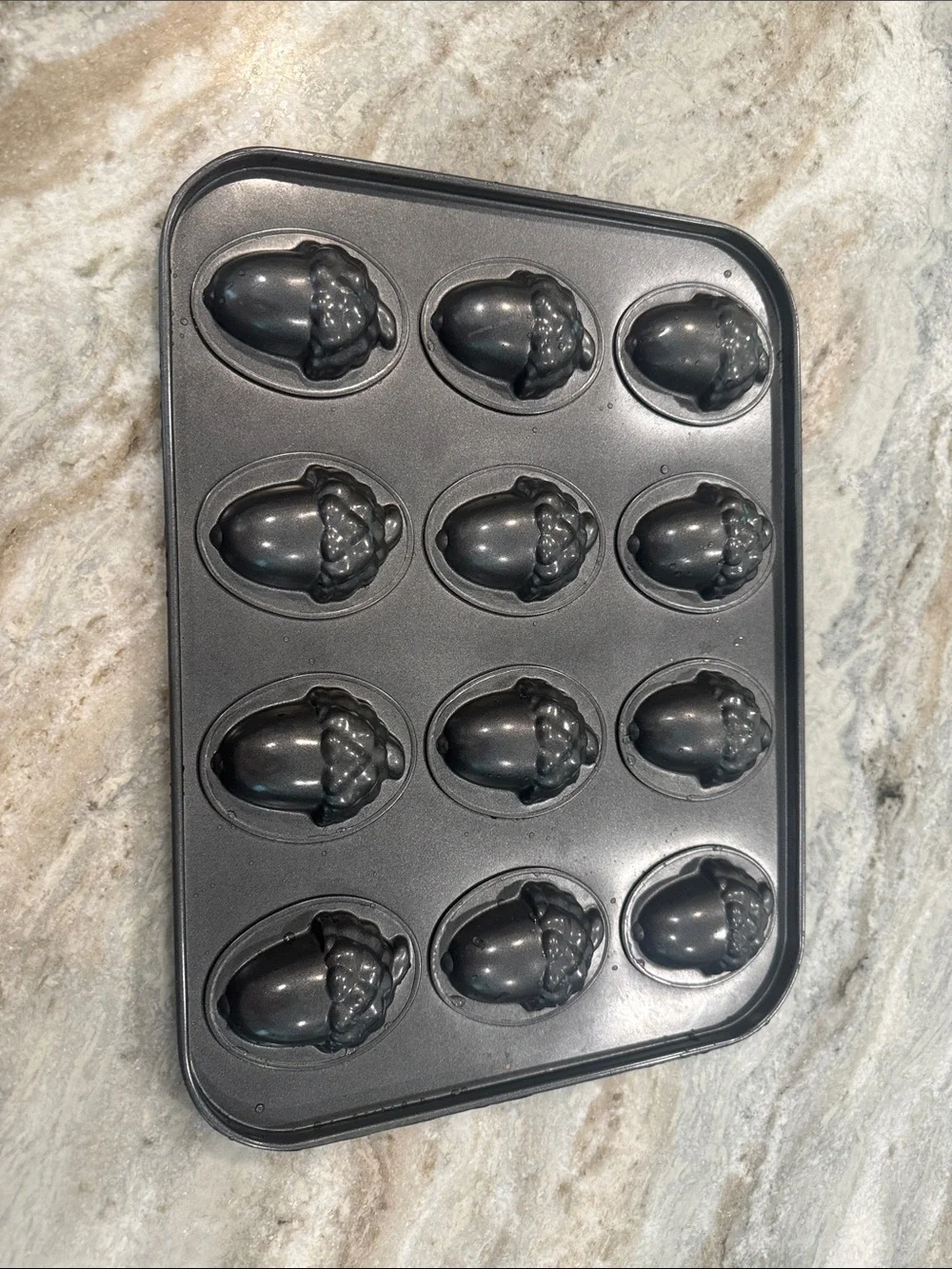 Acorn-Shaped Mini Muffin / Candy Mold - Dark Gray